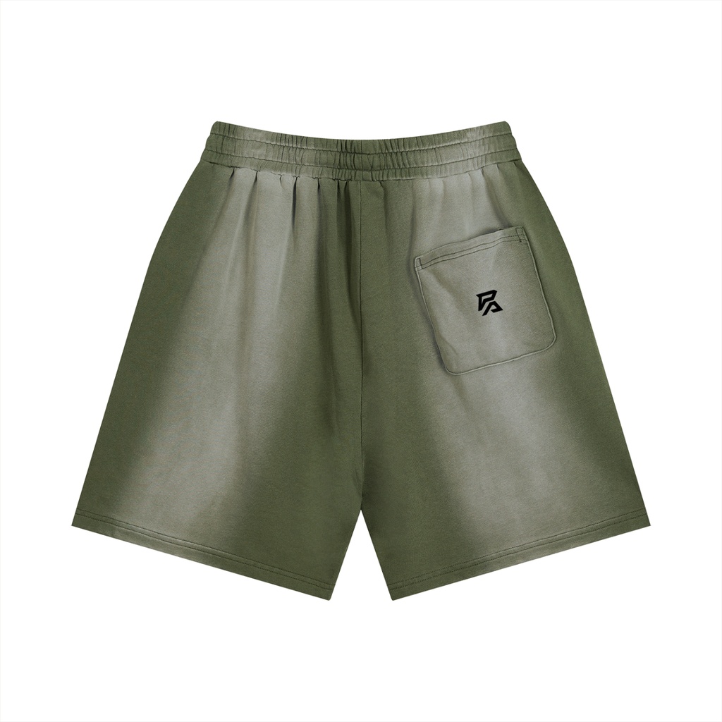 Prime Sun Fade Distressed Shorts